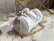 Louis Vuitton Papillon BB Handbag Bubblegram White M59827 20x10x10cm - 3