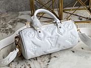 Louis Vuitton Papillon BB Handbag Bubblegram White M59827 20x10x10cm - 4
