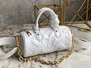 Louis Vuitton Papillon BB Handbag Bubblegram White M59827 20x10x10cm - 2
