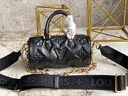 Louis Vuitton Papillon BB Handbag Bubblegram Black M59800 20x10x10cm - 1