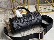 Louis Vuitton Papillon BB Handbag Bubblegram Black M59800 20x10x10cm - 4