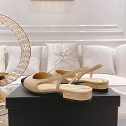 Chanel Slingbacks Beige/Black G31319 20mm - 6