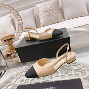 Chanel Slingbacks Beige/Black G31319 20mm - 4