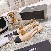 Chanel Slingbacks Beige/Black G31319 20mm - 2