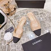 Chanel Slingbacks Beige/Black G31319 20mm - 3