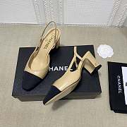 Chanel Slingbacks Beige/Black G31318  - 2