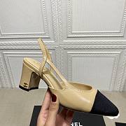 Chanel Slingbacks Beige/Black G31318  - 3