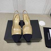 Chanel Slingbacks Beige/Black G31318  - 4