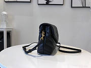 Ysl Mini Loulou In Matelasse Leather Gold-tone Metal Black 678401 20x14x7cm - 5