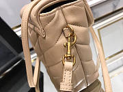 Ysl Mini Loulou In Matelasse Leather Gold-tone Metal Beige 678401 20x14x7cm - 5