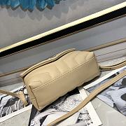 Ysl Mini Loulou In Matelasse Leather Silver-tone Metal Beige 678401 20x14x7cm - 6