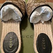 Gucci GG Canvas Raffia Sandal 620120  - 2