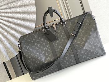 Louis Vuitton KEEPALL BANDOULIÈRE 55 Noir M40605