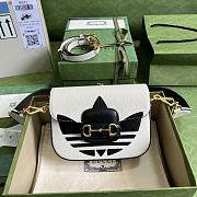 Gucci Mini Horsebit 1955 Bag White 658574 20x14x5cm - 1
