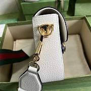 Gucci Mini Horsebit 1955 Bag White 658574 20x14x5cm - 6