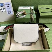 Gucci Mini Horsebit 1955 Bag White 658574 20x14x5cm - 5