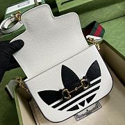 Gucci Mini Horsebit 1955 Bag White 658574 20x14x5cm - 3