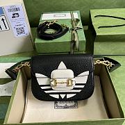 Gucci Mini Horsebit 1955 Bag Black 658574 20x14x5cm - 1