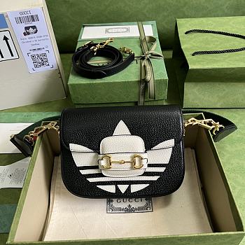 Gucci Mini Horsebit 1955 Bag Black 658574 20x14x5cm