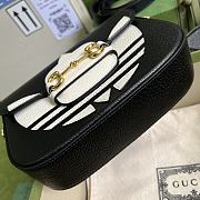 Gucci Mini Horsebit 1955 Bag Black 658574 20x14x5cm - 5