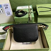 Gucci Mini Horsebit 1955 Bag Black 658574 20x14x5cm - 4