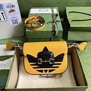 Gucci Mini Horsebit 1955 Bag Yellow 658574 20x14x5cm - 1