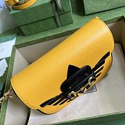 Gucci Mini Horsebit 1955 Bag Yellow 658574 20x14x5cm - 6