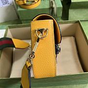 Gucci Mini Horsebit 1955 Bag Yellow 658574 20x14x5cm - 5