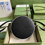 Gucci Round Shoulder Bag Black 702626 22x22x7cm - 3
