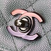 Chanel Mini Coco Handle Bag In Grained Leather Blue A92990 23cm - 3