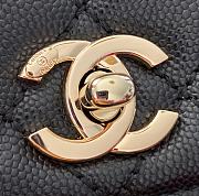 Chanel Extra Mini Coco Handle Bag In Grained Leather Black AS2215 13×19×9cm - 2
