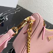 Prada Re-Edition 2005 Saffiano Leather Bag Powder Pink 1BH204 18x22x6cm - 4