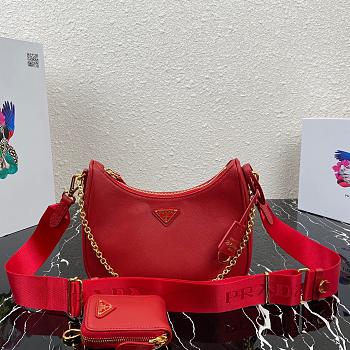 Prada Re-Edition 2005 Saffiano Leather Bag Red 1BH204 18x22x6cm