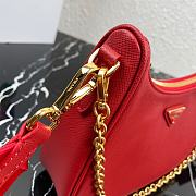 Prada Re-Edition 2005 Saffiano Leather Bag Red 1BH204 18x22x6cm - 5