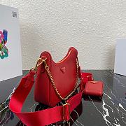 Prada Re-Edition 2005 Saffiano Leather Bag Red 1BH204 18x22x6cm - 2