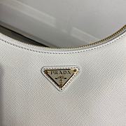 Prada Re-Edition 2005 Saffiano Leather Bag White 1BH204 18x22x6cm - 2