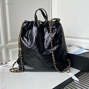 Chanel 22 Backpack Leather Black AS3133 51x40x9cm - 4