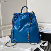 Chanel 22 Backpack Leather Blue AS3133 51x40x9cm - 3