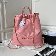 Chanel 22 Backpack Leather Pink AS3133 51x40x9cm - 1
