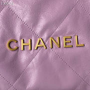 Chanel 22 Backpack Leather Purple AS3133 51x40x9cm - 2