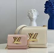 Louis Vuitton Twist MM Cream in Grained Epi Leather with Gold-tone