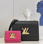 Louis Vuitton Twist MM Epi Leather Black/Fuchisa M59885 19x15x9cm - 1