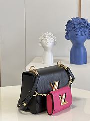 Louis Vuitton Twist MM Epi Leather Black/Fuchisa M59885 19x15x9cm - 5