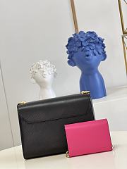Louis Vuitton Twist MM Epi Leather Black/Fuchisa M59885 19x15x9cm - 4