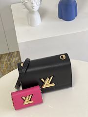 Louis Vuitton Twist MM Epi Leather Black/Fuchisa M59885 19x15x9cm - 3
