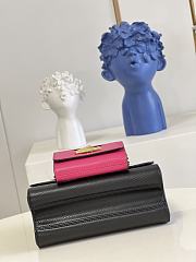Louis Vuitton Twist MM Epi Leather Black/Fuchisa M59885 19x15x9cm - 2
