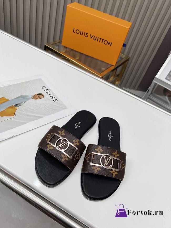 Louis Vuitton  Lock It Flat Mule Gold-tone 1A64MO - 1