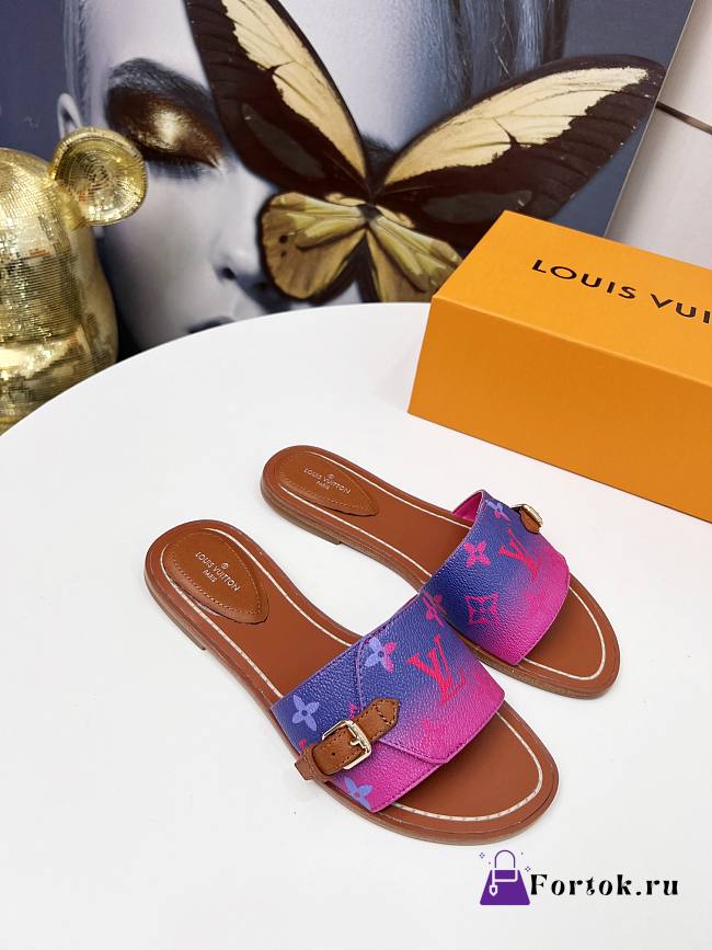 Louis Vuitton Lock It Flat Mule Fuchisa 1AA0Z1 - 1