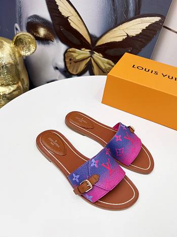 Louis Vuitton Lock It Flat Mule Fuchisa 1AA0Z1