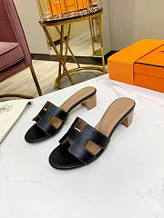 Hermes Oasis Sandal Black  - 2